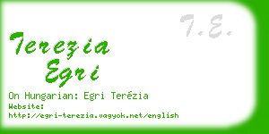 terezia egri business card